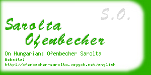 sarolta ofenbecher business card